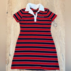 Vintage Womens Budweiser Rugby Style Minidress Size L
